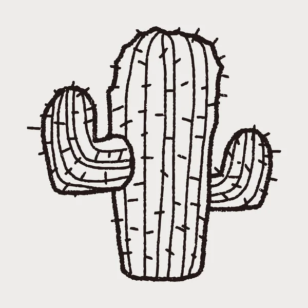 Doodle cactus — Stock Vector