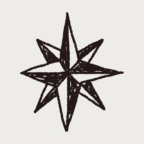 ᐈ Nautical compass star stock vectors, Royalty Free compass star doodle