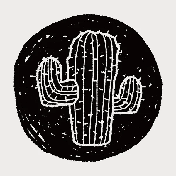 Doodle kaktus Royalty Free Stock Ilustrace