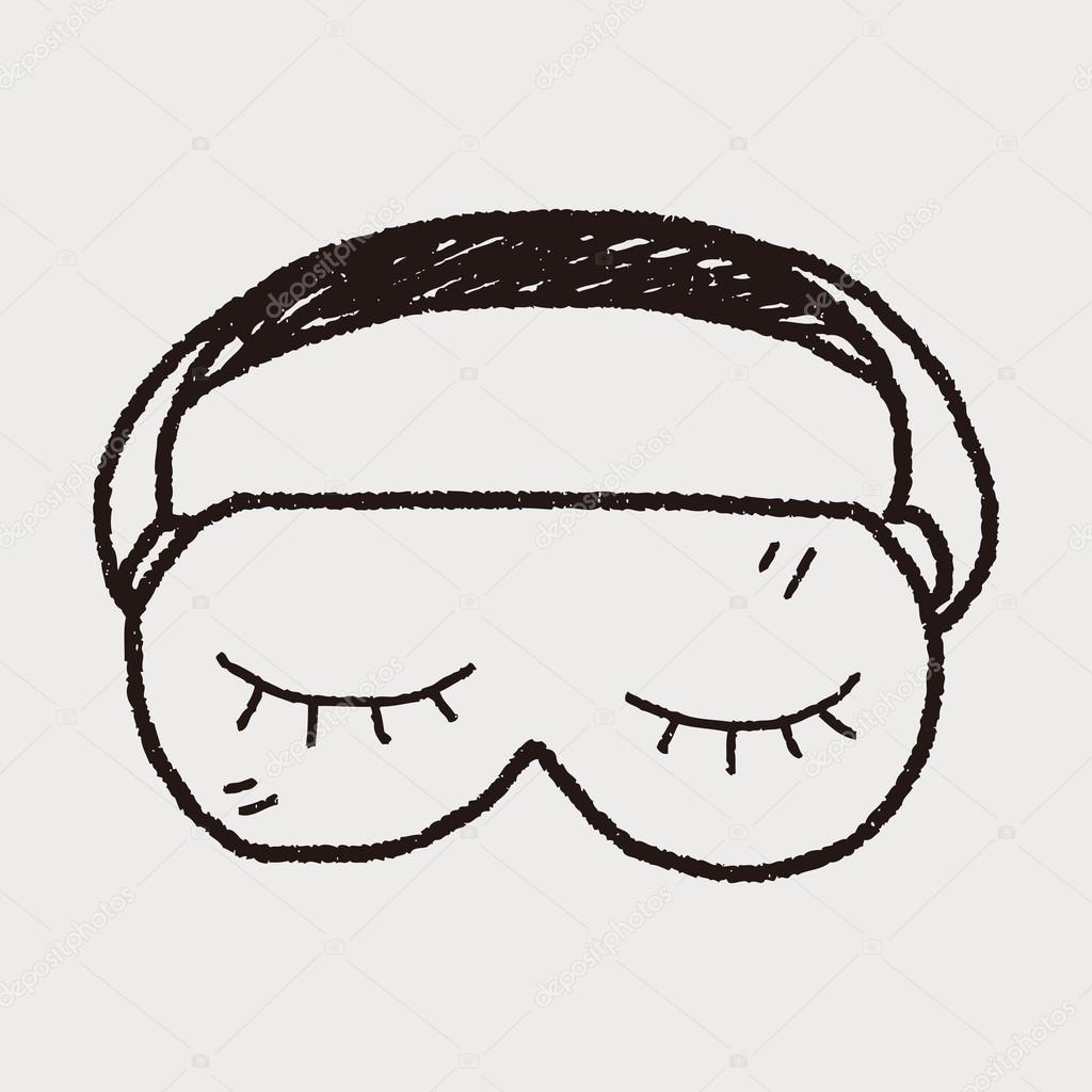 sleep mask doodle