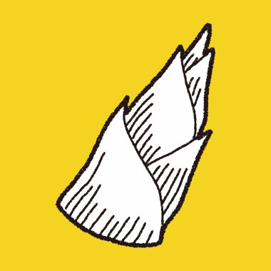 Bambu sürgün doodle