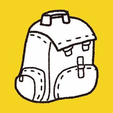 Doodle okul çantası