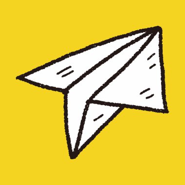 Kağıt Uçak doodle