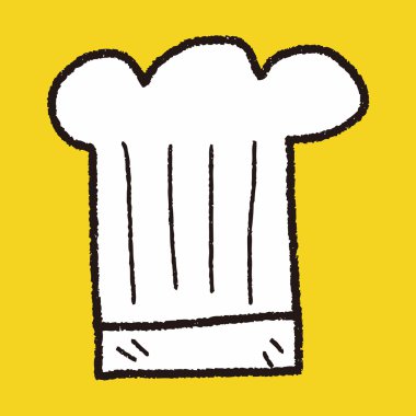 Chef şapka doodle