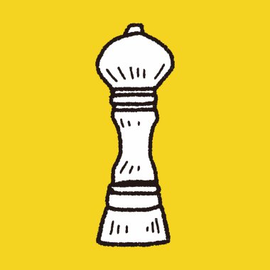 karabiber değirmeni doodle