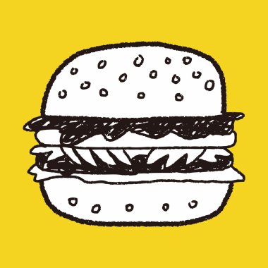 Doodle hamburger