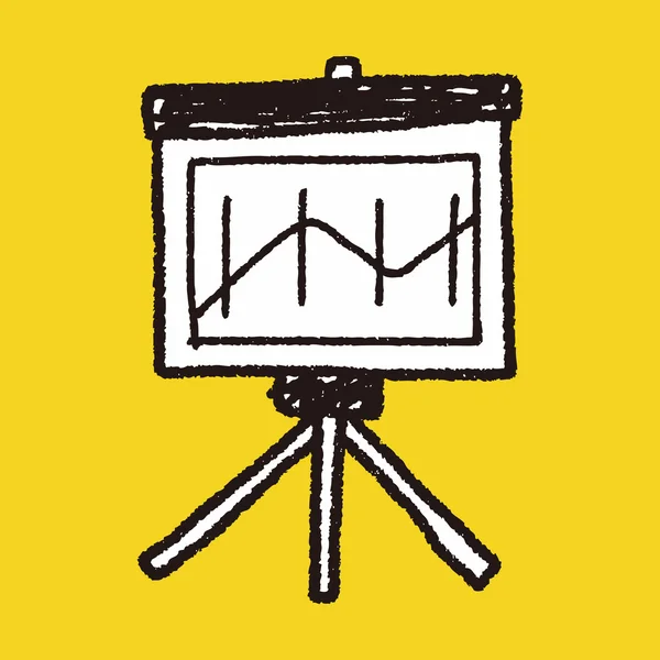 Gráfico quadro quadro branco doodle — Vetor de Stock