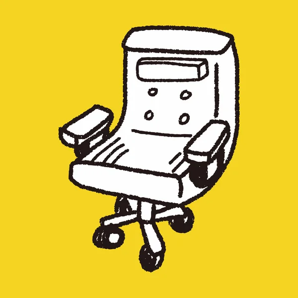 Cadeira doodle — Vetor de Stock