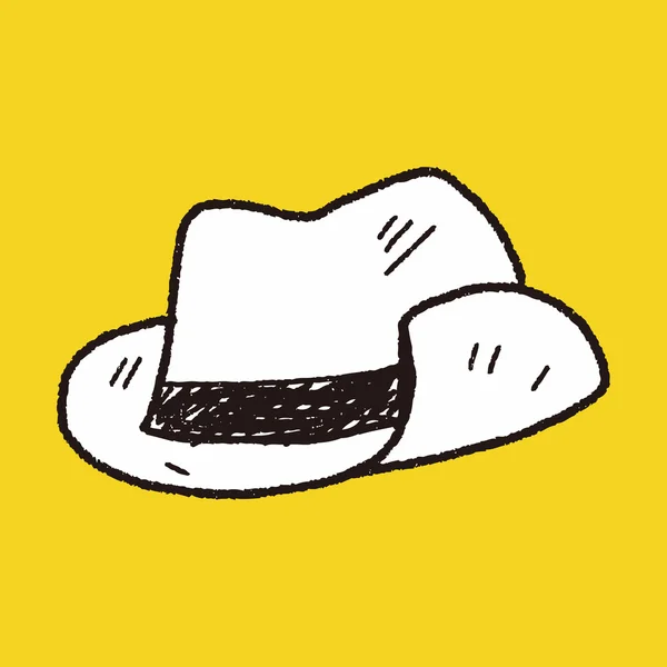 Sombrero de Doodle — Vector de stock