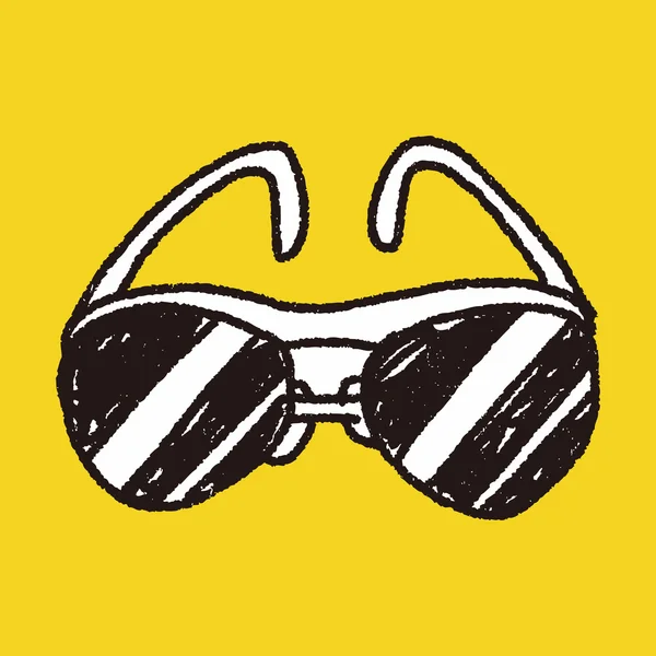 Sonnenbrillen-Doodle — Stockvektor
