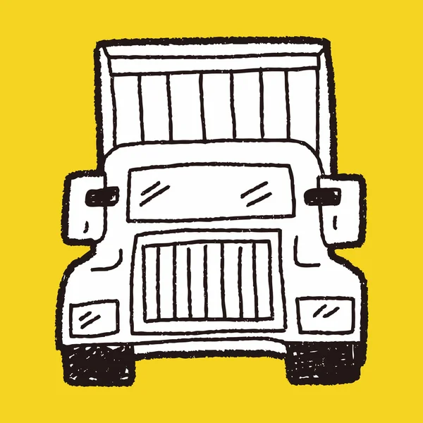 Ciężarówka bazgroły — Wektor stockowy
