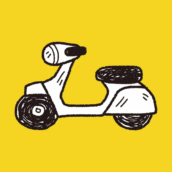 Doodle motocicleta — Vetor de Stock