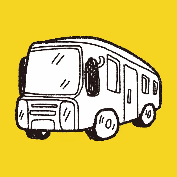 Buss doodle — Stock vektor