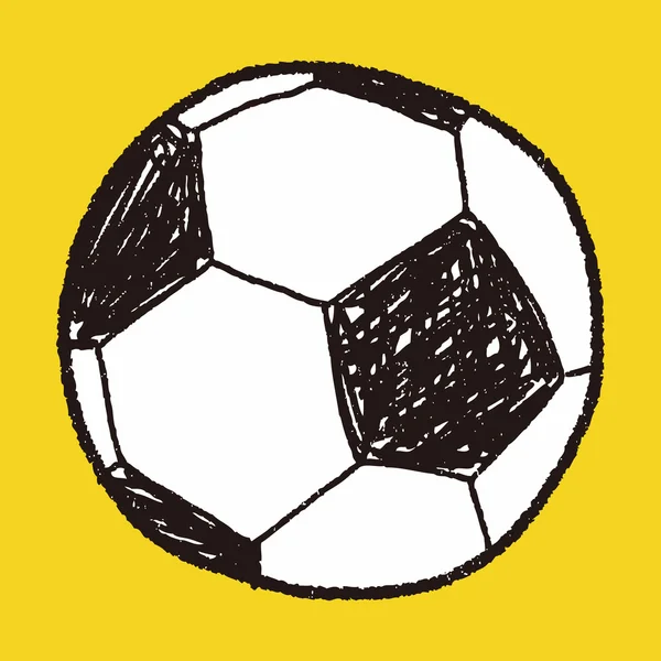 Doodle futbol — Stok Vektör