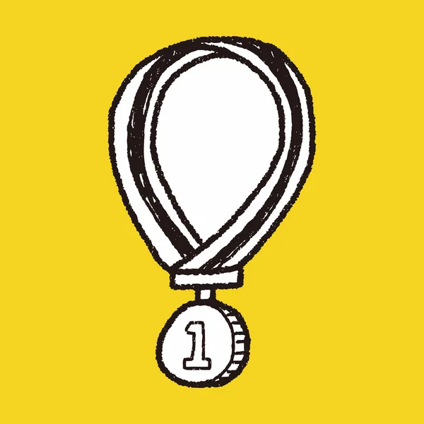 Doodle medal — Wektor stockowy