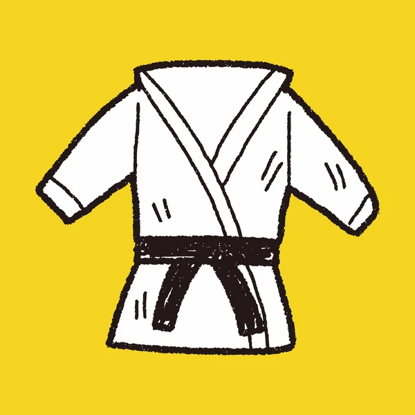 Karate doodle — Stockvector