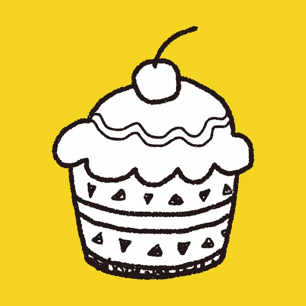 Doodle torta — Stock Vector
