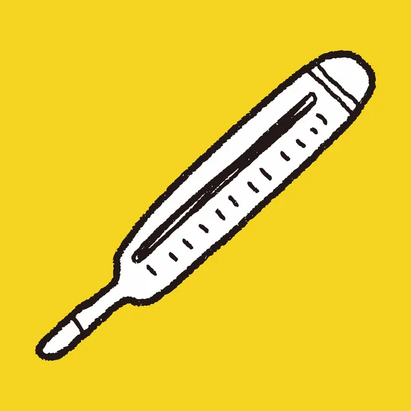 Doodle thermometer — Stockvector