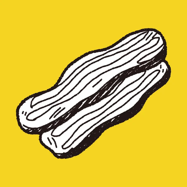 Bacon doodle — Stock Vector