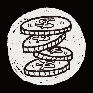 Doodle para madeni para