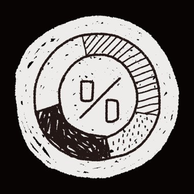 Infographic grafik doodle çizim