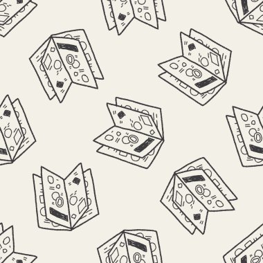 Katalog doodle Dikişsiz desen arka plan