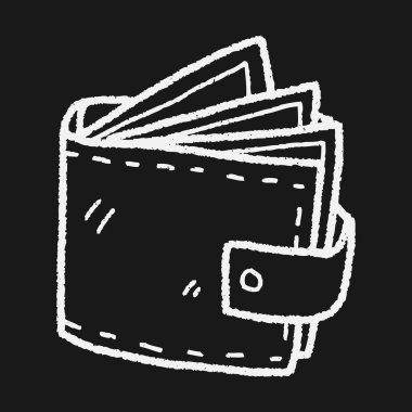 m-cüzdan doodle çizim