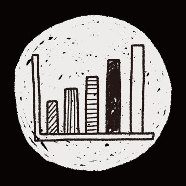 Infographic grafik doodle çizim