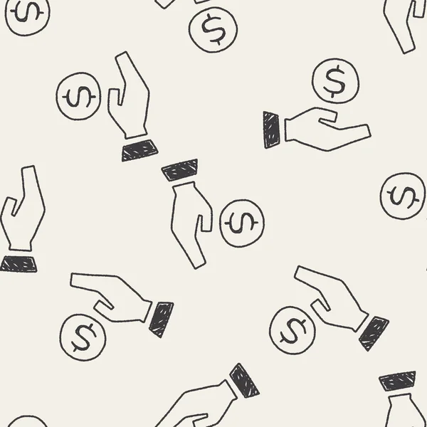 Gribouiller de l'argent — Image vectorielle