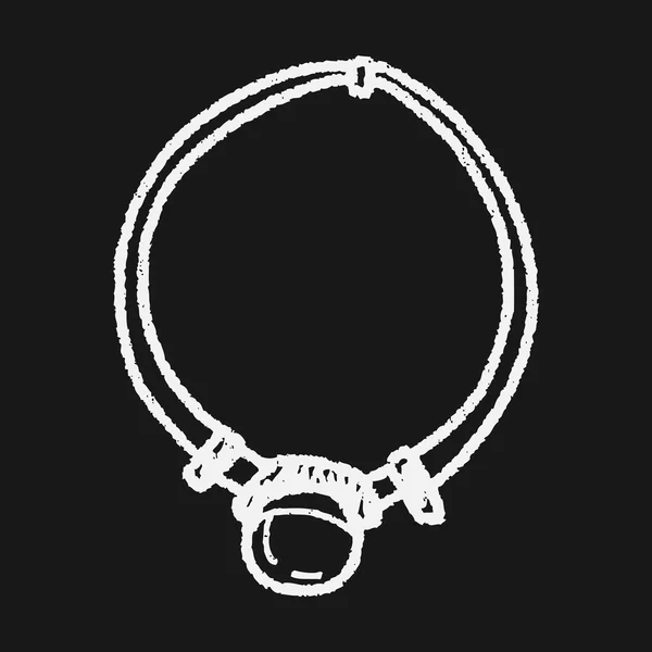 Halsketten-Doodle — Stockvektor