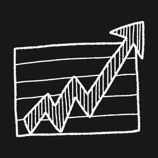 Infographic grafik doodle çizim — Stok Vektör