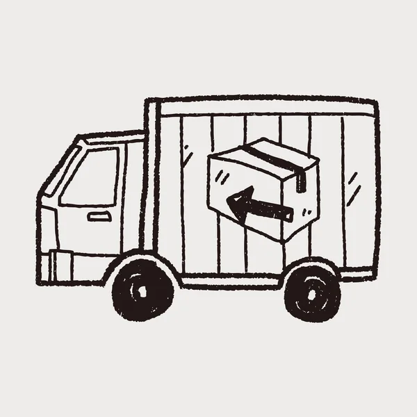 Doodle de transporte — Vetor de Stock