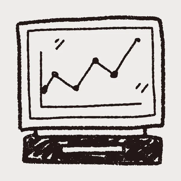 Gráfico de pantalla garabato — Archivo Imágenes Vectoriales