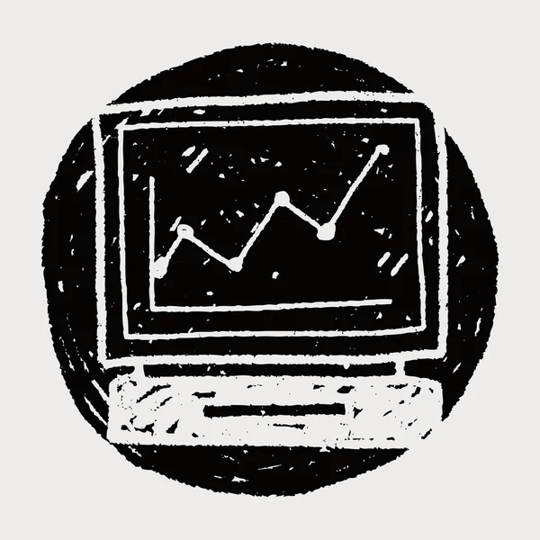 Gráfico de pantalla garabato — Archivo Imágenes Vectoriales