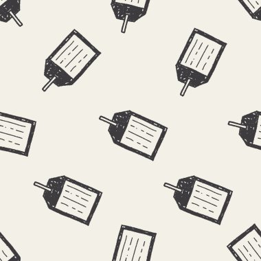 Doodle etiketi Dikişsiz desen arka plan