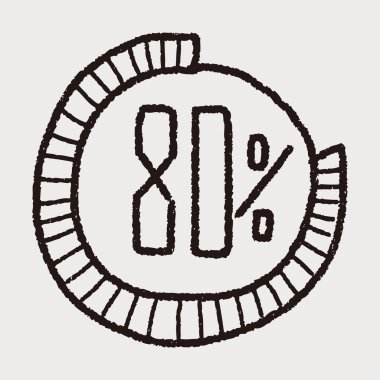 Infographic grafik doodle çizim