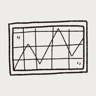 Infographic grafik doodle çizim