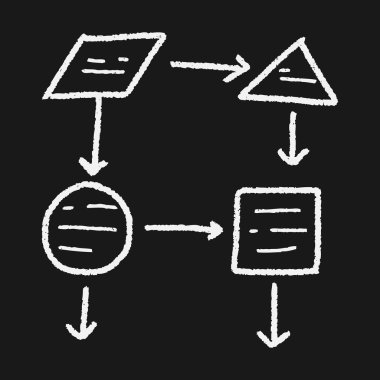 Infographic grafik doodle çizim