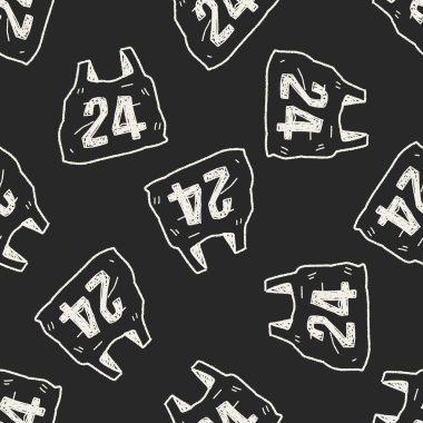 24 saat alışveriş doodle Dikişsiz desen arka plan