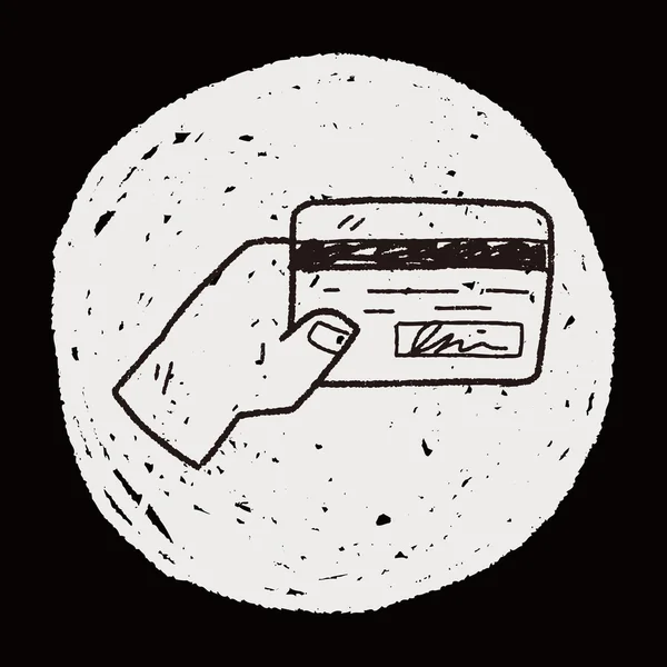 Doodle кредитної картки — стоковий вектор