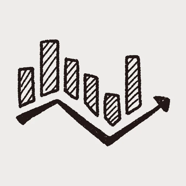 Gráfico infograp hic doodle drawing — Archivo Imágenes Vectoriales