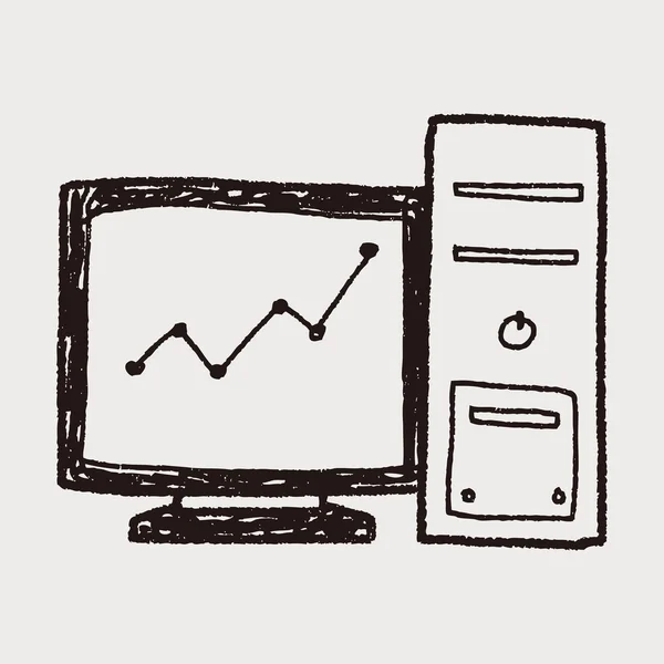 Gráfico de pantalla garabato — Archivo Imágenes Vectoriales