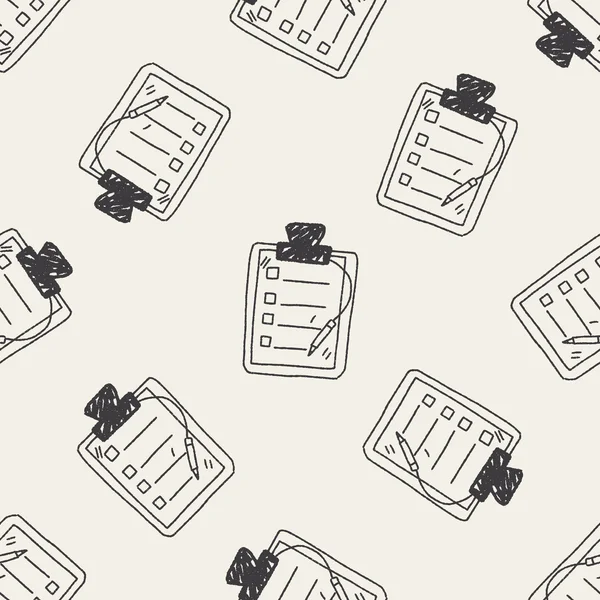 Doodle documento de fondo sin costuras — Vector de stock