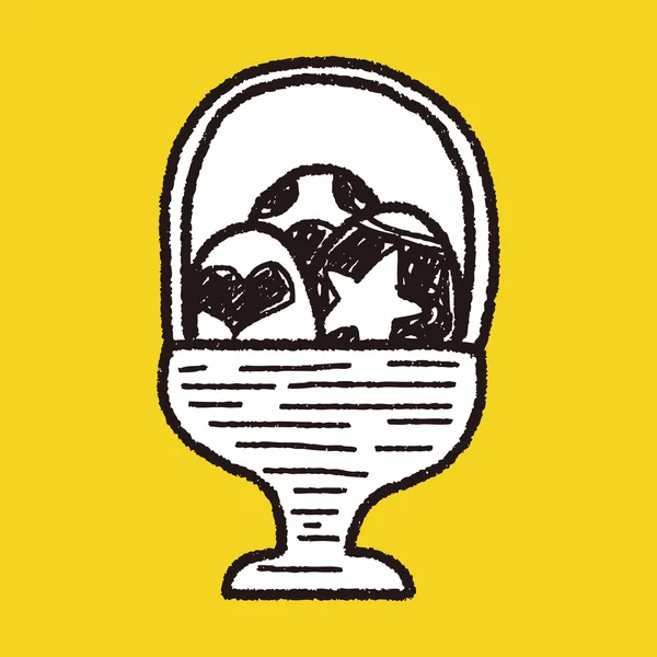 Garabato de huevo de Pascua — Archivo Imágenes Vectoriales