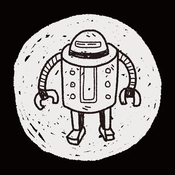 机器人涂鸦 — 图库矢量图片