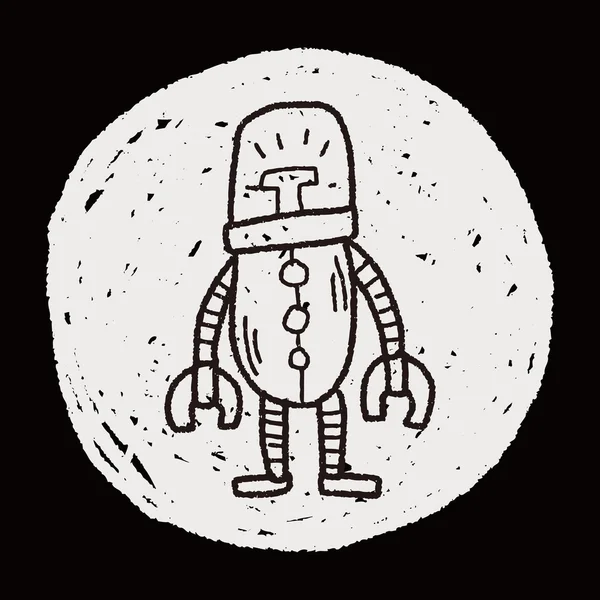 Doodle ρομπότ — Διανυσματικό Αρχείο