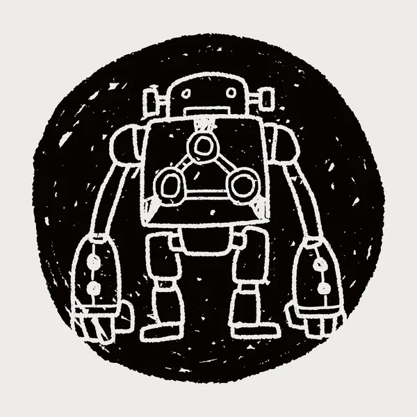 Robot garabato — Archivo Imágenes Vectoriales