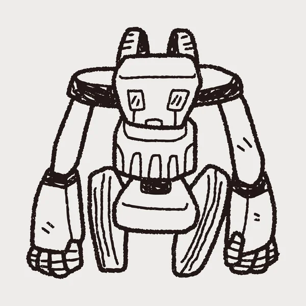 Роботы-каракули — стоковый вектор