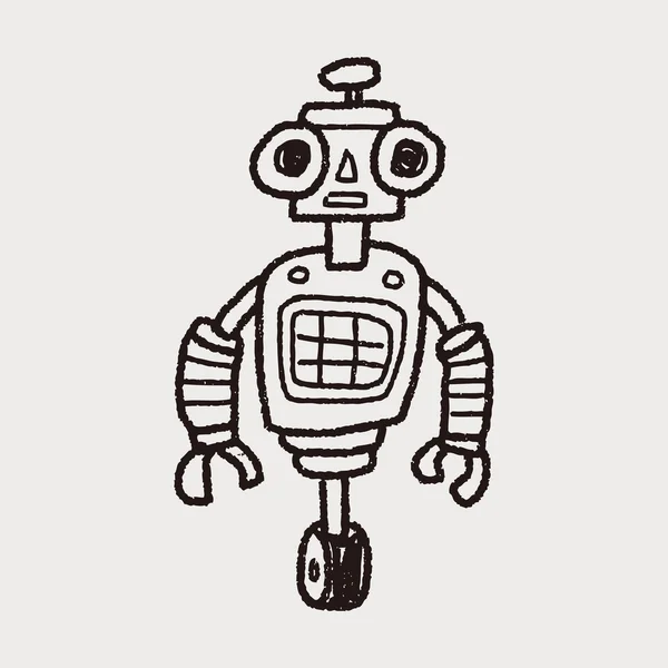 Doodle de robô — Vetor de Stock