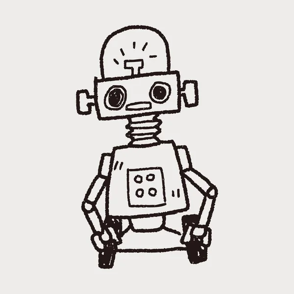 Doodle robot — Image vectorielle